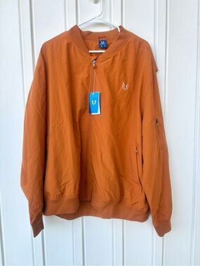 Northyard Men's XL Burnt Orange Lightweight Windbreaker